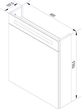 Fackelmann B. Clever LED Specchio armadietto (60 cm) Marrone Alaska in Legno di Frassino, 82966
