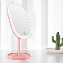 Accessori per la decorazione del bagno Creativo Smart Storage Makeup Mirror LED con il trucco del sensore Light Touch Specchio di ricarica for il risparmio energetico specchio di trucco Specchio VANIT