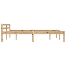 Lasamot Giroletto in Legno massello di Pino Color Legno Chiaro, giroletto per Camera da Letto, giroletto Pratico per Famiglie in Stile Moderno 206 x 166 x 60 cm  con 2 cassetti