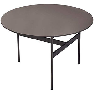 JINKEBIN Tavolo Pieghevole Tavolino Italiano Minimalista Soggiorno Tavolino for casa e Ufficio Balcone Divano Tavolino Vintage (Colore: Grigio, Dimensione: 72X72X48CM)