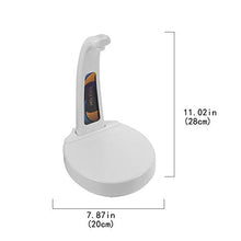 UPKOCH Pompa per Bottiglia d'Acqua Ricarica USB Sensore Intelligente Pompa Automatica per Acqua Potabile Distributore di Acqua Elettrico Portatile Interruttore Bottiglia d'Acqua Bianco