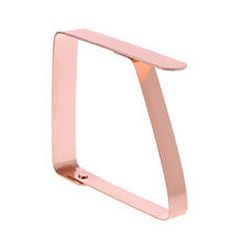cdhgsh 4 Pezzi in Acciaio Inox tovaglia Copertura Clip Morsetto Supporto Fornitura per PIC-nic Partito tovaglia Clip Oro Rosa