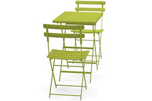 Emu Arc en Ciel Set da Esterno: Tavolo Pieghevole Art. 334 Cm. 50 x 70 e 2 sedie Item 314 Colore Verde Mela 60
