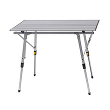 WOLTU CPT8129sb Tavolo da Campeggio Picnic Giardino Pieghevole Portatile Altezza Regolabile in Alluminio