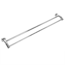 CHHD Portasciugamani a Doppia Asta da Bagno, mensola Porta Asciugamani a Muro da 90 cm a 2 Poli in Acciaio Inossidabile, Antiscivolo, Forte Resistenza con Gancio