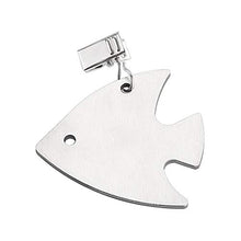 Pesi per tovaglia da picnic per esterni, resistente, per matrimoni, giardino, con clip, per interni, casa, in acciaio inox, antivento, da cucina (pesci)