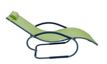 Meerweh Mare WEH Alluminio Vibrazione Liege Deluxe XXL, Verde, 160 x 75 x 85 cm, 74047