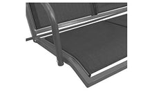 Dondolo da giardino a 3 posti, poltrona da giardino con parasole, sedia oscillante da esterno per giardino, cortile, terrazza, hotel, piscina