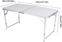 CASTOR Tavolo da Picnic all'aperto Pieghevole Picnic Table Heavy Duty Rettangolo Camping Tavolo da Campeggio Protable Garden Garden Picnic Table Buffet Market Garden Market Party BBQ Party Table