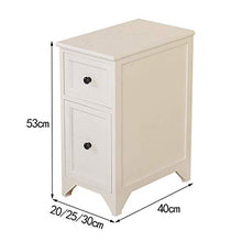 JXJ Comodino Ultra Stretto Comodino Semplice con Spazio Vuoto Comodino Piccolo in Legno massello da 20-30 cm per Camera da Letto, Bagno e corridoio