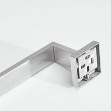 40 cm Portasciugamani Montaggio a parete Porta asciugamani da bagno, Appendi Asciugamani con barra singola, nichel spazzolato, Beelee BA19901N40