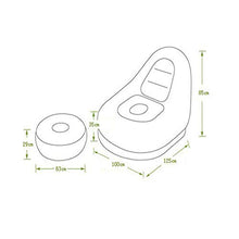 Allibuy Semplice Divano Creativo per Il Riposo degli ospit Sofà Gonfiabile Pieghevole Molle e Comodo per facilitare affaticamento Tutte Le Stagioni Disponibili