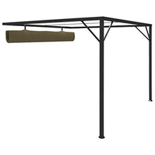 vidaXL Gazebo da Giardino con Tetto Retrattile 3x3 m Talpa 180 g/m²