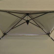 Outsunny Gazebo da Giardino Pieghevole 3.96x3.96m in Metallo, Gazebo Portatile con Borsa da Viaggio, Cachi