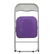 zvcv Sedia Pieghevole Sedia Pieghevole Sedia da scrivania Portatile con Schienale da Campeggio per Il Tempo Libero Viola Brillante