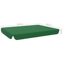 E E-NICES Baldacchino di Ricambio per Dondolo da Giardino Verde 192x147cm
