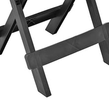 Qnotici Tavolo da Giardino Pieghevole in plastica, Tavolo da Giardino per Il Tempo Libero all'aperto, Tavolo da Giardino per riunioni di Famiglia 45 x 43 x 50 cm  Antracite
