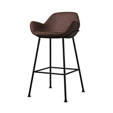 TXXM, sgabello da bar, alla moda, creativo, sedia da bar e da bar con schienale alto, girevole, sgabello per la colazione, ristorante, sgabello (colore: marrone, dimensioni: 75 cm)