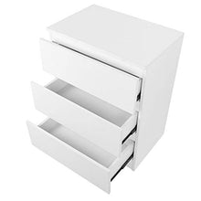Tavolo Notturno Tavolo Notturno Bianco 3 Cassetti Cabinetto Comodino Comodino Ad Alto Comodino Mobili da Camera Lucida