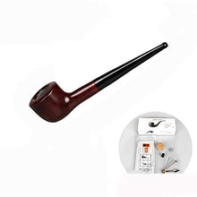 Pipa per tabacco, pipa in legno massello, pipa per tabacco, pipa per tabacco vecchio stile, pentola per tabacco da uomo a secco, A1,14,9 cm