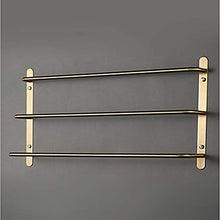 LCSD scaffali del Bagno Set di Accessori da Bagno in Acciaio Inossidabile Spazzolato SUS304 in Acciaio Inox Satinato. Set di Tre portasciugamani da Parete Moderno da 60 cm
