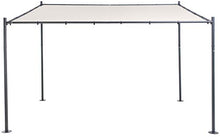 SORARA Milano Parete Gazebo | Sabbia | Black Frame | 285 x 400 cm (DXW) | Modern Style Outdoor baldacchino e Shelter Pergola Pavilion