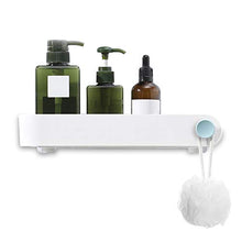 Termichy - Mensola per doccia autoadesiva, senza fori, da parete, per bagno e Washroom, impermeabile, rimovibile e non lascia tracce (bianco)