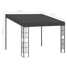 Tidyard Gazebo a Parete Crema/Antracite in Tessuto 3x3 m /3x4 m/3x6 m,Gazebo Pergola,Gazebo Pergolato 3x3 m/3x4 m/3x6 m