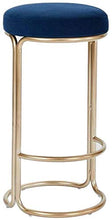 WANGFENG Sgabelli Sgabello da Bar Moderno Sgabello da Cucina Alto con Sedile in Tessuto di Velluto E Poggiapiedi Curvo Sgabello da Bar Imbottito per Ristorante, Bar E Pub, 65 / 75cm