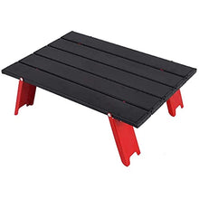 LCLYW Tavolo da Picnic Pieghevole Mini Tavolo Pieghevole Tavolo da Campeggio Esterno Tavolo da Campeggio Tavolino Portatile da Casa Tavolo da Computer Tavolo in Alluminio Tavolo Pieghevole,Rosso