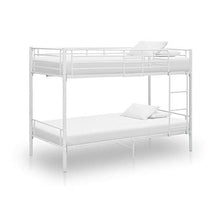 BIGTO - Struttura per letto a castello con struttura in metallo, per camera da letto, 90 x 200 cm, colore: Bianco