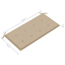 Tidyard Panca da Giardino a 2 Posti con Cuscino 112cm in Legno,Panca con Schienale e Braccioli,Panca da Esterno in Legno,Divanetto da Giardino per Esterno