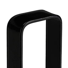 Relaxdays 4 Picchetti, Fissaggio per Archi da Giardino per Rampicanti, Design a U, XXL, Acciaio, 30 x 6,5 x 2,5 cm, Nero