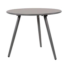 Gartentraum Tavolino Grigio in Acciaio per Salotto - Moderna Grey / 35x45cm (HxDm)
