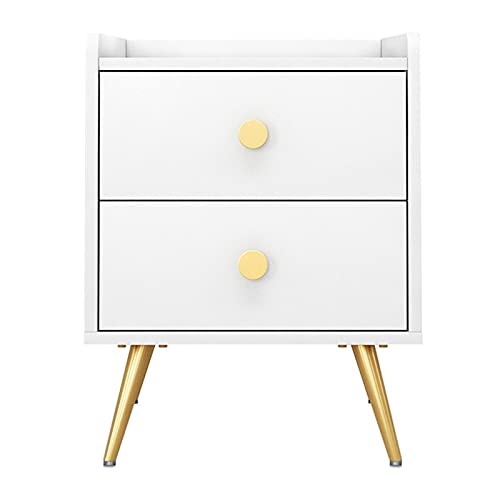 Yyqx Comodino Nordic Light Lusso Comodino Moderno Piccolo Appartamento per Camera Da Letto Semplice Comodino Mini Armadietto (Bianco) Comodino
