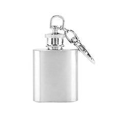 Rockyin Key Chain Bottiglia Tasca Bottiglia di Vino Portatile dell'Acciaio Inossidabile 1 oz Whisky liquore