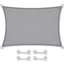 CelinaSun Tenda Parasole a Vela Protezione Solare Giardino Balcone PES Poliestere Idrorepellente Rettangolare 2,5 x 3 m Grigio Chiaro