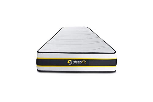 Materasso FLEXY 90x210cm - Spessore : 22 cm - Molle insacchettate e memory foam - Rigido