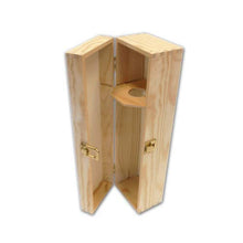 IMBALLAGGI ALIMENTARI PZ 1 Cassetta Porta Champagne (1 Bottiglia) Scatola in Legno di Pino Naturale CM 12 X 13 Alta CM 38 PORTABOTTIGLIE