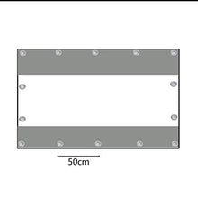 GDMING Trasparente PVC Telone, Extra Spesso Resistente agli Agenti Atmosferici All'aperto Chiaro Tenda Impermeabile con Grommet, Coperture per Mobili da Giardino, Formato Personalizzato