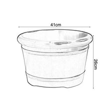 NUBAOgy Barilotto per Pedicure, Vasca per Pediluvio Rovere, Vasca per Piedi in Legno, Vasca per Pedicure, Vasca per Piedi in Legno Massello, Adatto per Hotel, Casa, con Coperchio, 41 * 26 Cm