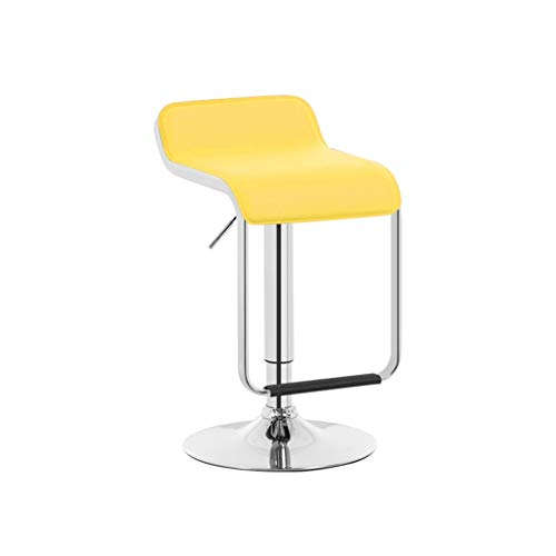 Zhou-WD Altezza Regolabile Girevole Sedia, Senza Pelle bracciolo PU Bar Stool Business Hall del Medico Clinica Sala da Gioco Sgabello Sgabelli da Bar (Color : B, Size : 60-80CM)