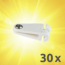 Windhager barile Gancio a Botte per Il Fissaggio di Vele, Tenda da Sole in Corda, 30 Pezzi Set con Viti in Acciaio Inox, 10701, Bianco, pz
