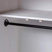 GOTOTOP Guardaroba Bianco 80x50x171,5 cm Pino Panama massiccio,Armadio Camera da Letto con 2 scomparti e un'asta sospesa