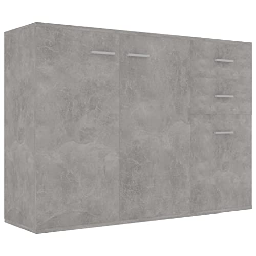 vidaXL Credenza Grigio Cemento 105x30x75 cm in Truciolato