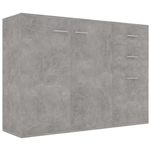 vidaXL Credenza Grigio Cemento 105x30x75 cm in Truciolato