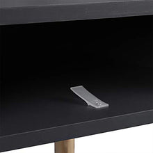 eSituro Set 2 Comodini da Camera da Letto Grigi Tavolino da Divano con Cassetti Gambe in Legno 40x40x50 cm SCD0153-2