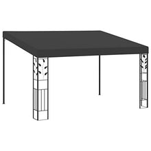 Tidyard Gazebo da Giardino, Gazebo per Esterno, Gazebo con Tenda Laterale, Gazebo Ferro 4x3x2,25 m