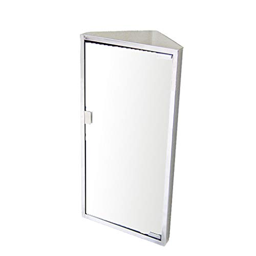 haozai Armadietto da Bagno in Acciaio Inossidabile Specchio da Bagno-Triangolo Armadio-Angolo Armadietto-Montaggio A Parete 30x21x60cm Specchio Bagno con Mensole 1214