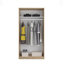 13Casa Jenny S01 Armadio Anta Scorrevole, Legno ingegnerizzato, Marrone, 100 x 50 x 200 cm